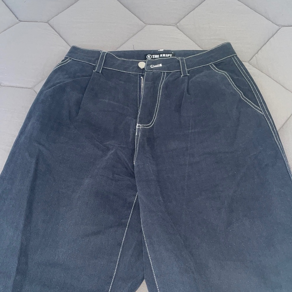 Straight leg blue jeans; size: S/4
